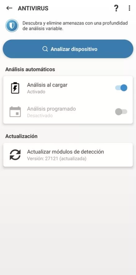 ESET Mobile Security: Analiza cuando cargas